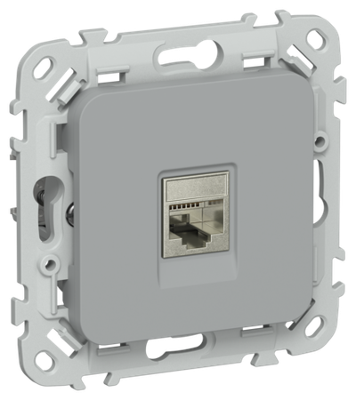 FLITE Розетка компьютерная RJ45 категория 6 STP РК6-1-1-ФлС серый IEK