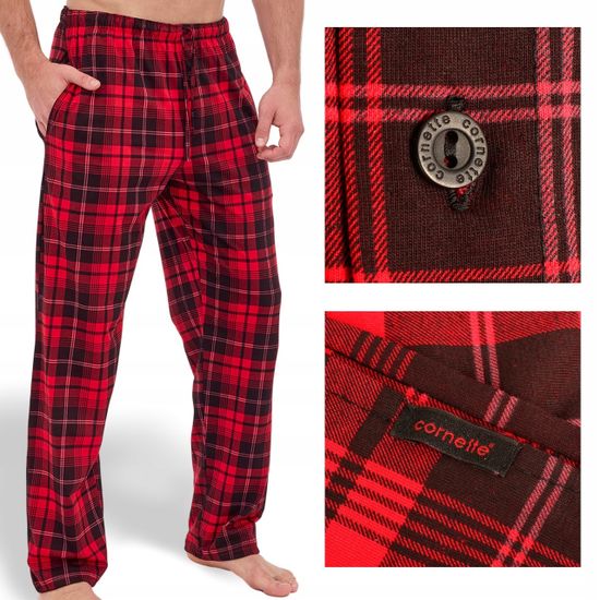 Брюки домашние мужские в клетку Cornette  691/54