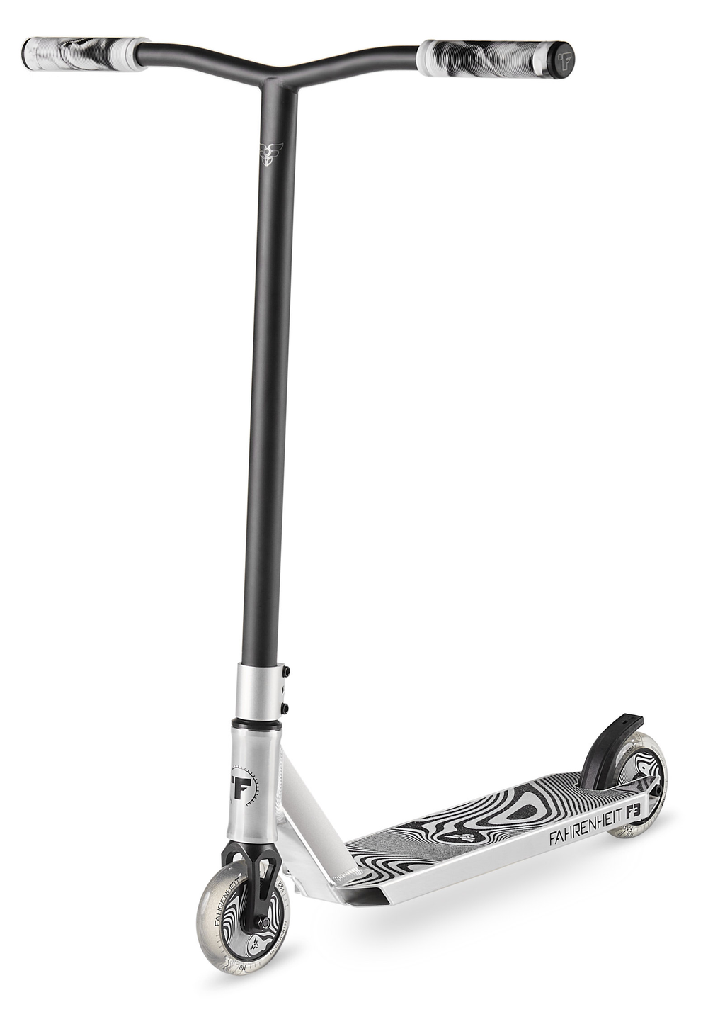 Самокат трюковой Fahrenheit F3 серебристый/черный