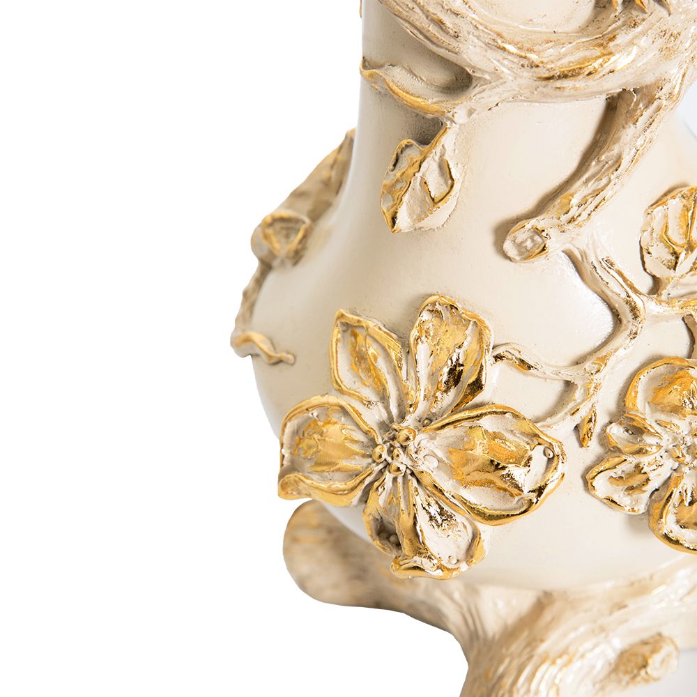 Настольная лампа Терра Айвори с абажуром №38 Vatican (Ватикан) Аквамарин