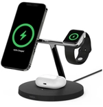Зарядная станция с поддержкой MagSafe и магнитным креплением для Apple Watch Belkin BoostCharge Pro (WIZ009, EU) Чёрный | Black