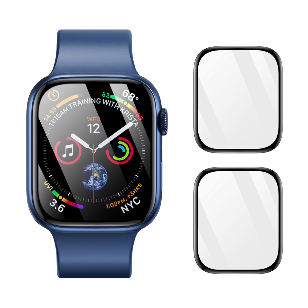 Защитная пленка (2шт.) от Dux Ducis для смарт часов Apple Watch Series 7, 8 и 9, размер 41мм, серия Pmma Screen Protector