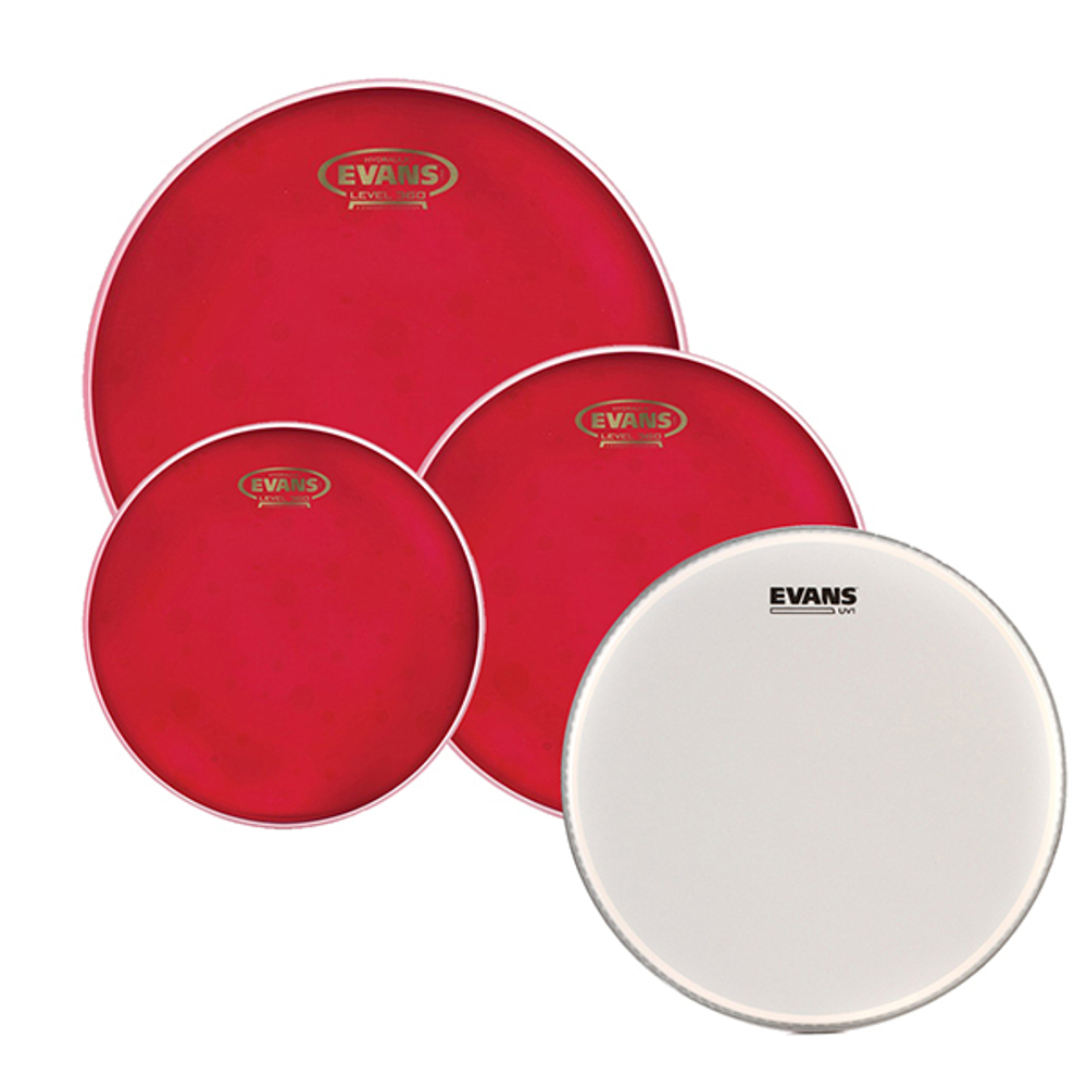 EPP-HRUV1-R Hydraulic Red Rock Набор пластиков для малого и том барабана (10, 12, 16")+14", Evans