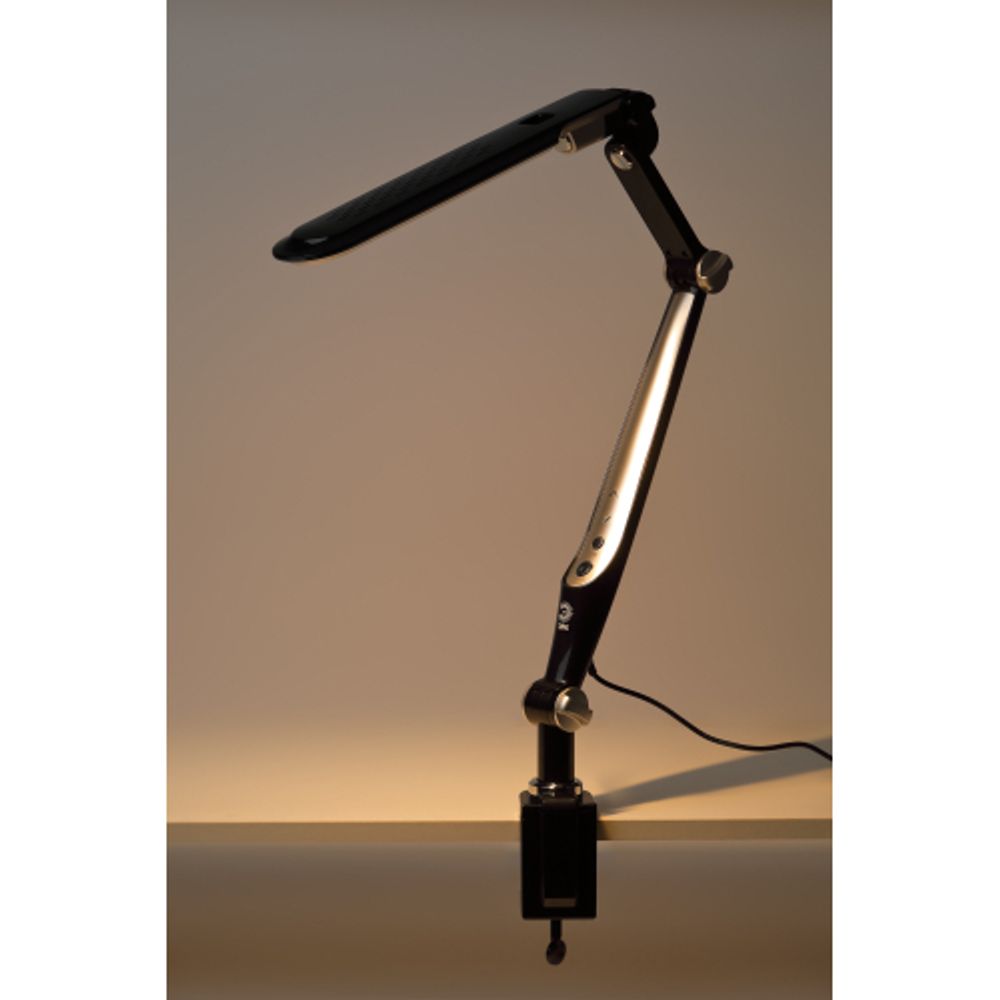 Настольный светильник ЭРА NLED-496-12W-BK светодиодный на струбцине черный