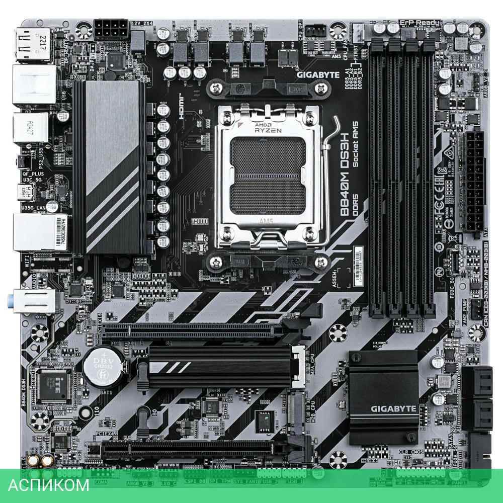 Материнская плата Gigabyte B840M DS3H rev. 1.0