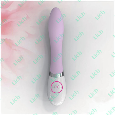 Нежно-розовый вибромассажер с утолщенной головкой, 19,8 см