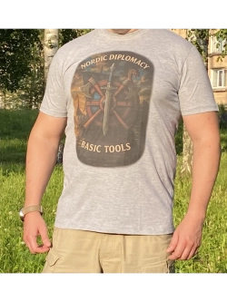 Футболка Nordic Diplomacy Basic Tools (Серый меланж)