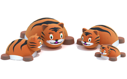 Резиновая фигура 3D Тигренок для детских площадок