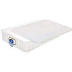 Корзина для хранения с крышкой «ЭЛГАТТ», цвет белый, 36*26*8,5см (лейбл Селфи)