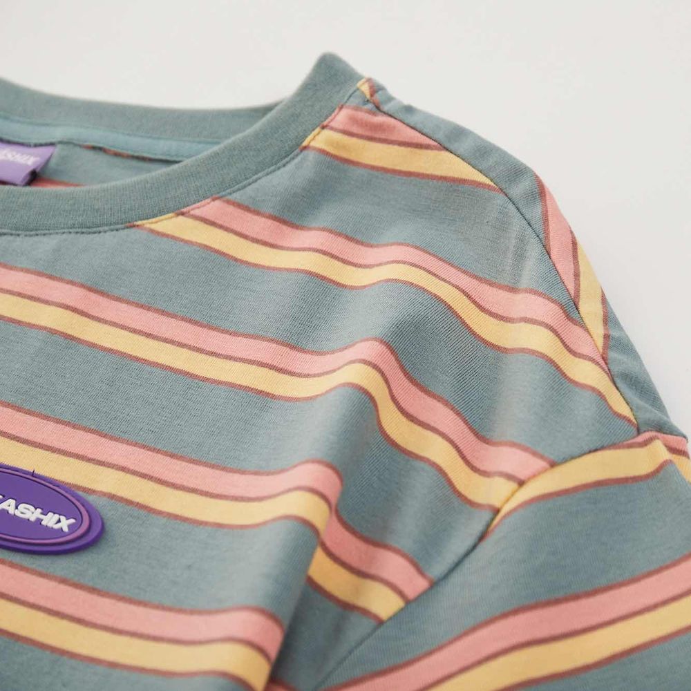 Футболка YMKASHIX Nineties Темно-Зелено-Оранжевая