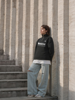 Толстовка женская с зип-воротником "Moscow" черный