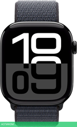 Умные часы Apple Watch Series 10 A2999 46мм 2.1 OLED Sport Loop черный/черный O/S (MWWR3LW/A)