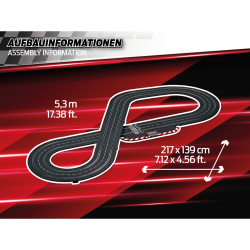 CarrЕra EVOLUTION - автомобильная трасса 5,3 м NASCAR Darlington Showdown + 2 машины 25248/ артикул 25248 / GTIN 4007486252486