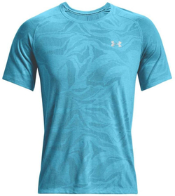 Футболка мужская теннисная Under Armour Men's UA Streaker Jacquard T-Shirt - fresco blue/reflective