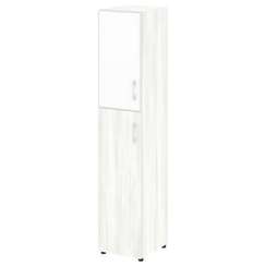 Yalta Шкаф узкий LT.SU-1.7 R (L) white Снежная Патина/Стекло White 400*450*1987