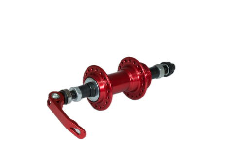 Втулка задняя WZ алюминий V-brake трещотка эксцентрик 36H ось 3/8''х135x145мм, красная