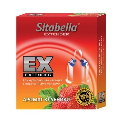 Насадка стимулирующая Sitabella Extender "Клубника"