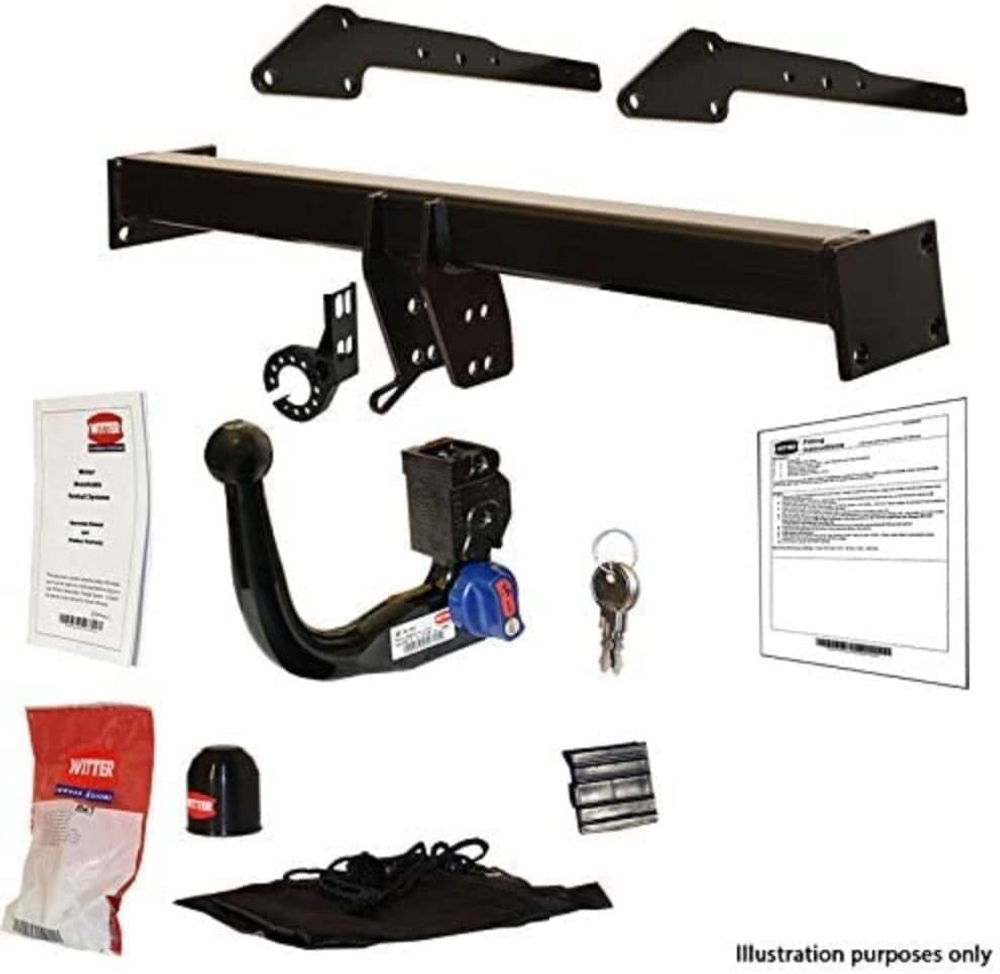 Фаркоп Witter VW46AQ для Volkswagen Touareg 2002-2010, 2010-2018, Audi Q7 2007-2015(паспорт и сертификат в комплекте)(без электрики)