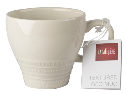 Kitchen Craft - Чашка La Cafetière 200мл (150мл) для кофе текстурированный Geo / артикул   5200424  / GTIN 5011561007655