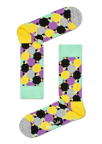 Носки унисекс Diamond Dot Sock с геометрическим принтом (Размер: 29) (Цвет: синий с белым)