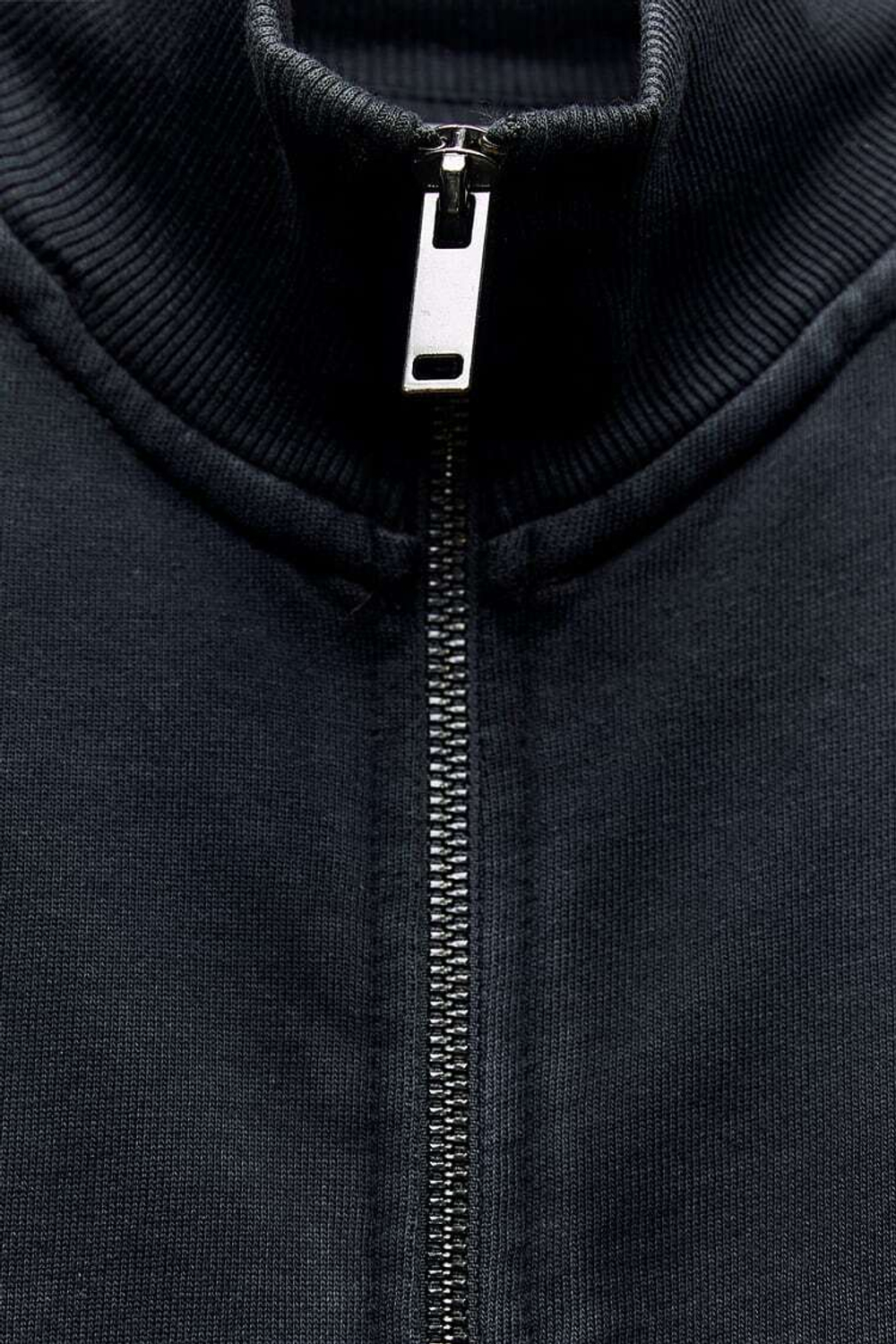 ZARA ТОЛСТОВКА C ДЕТАЛЯМИ В РУБЧИК И ЗАСТЕЖКОЙ-МОЛНИЕЙ, АНТРАЦИТОВО-СЕРЫЙ