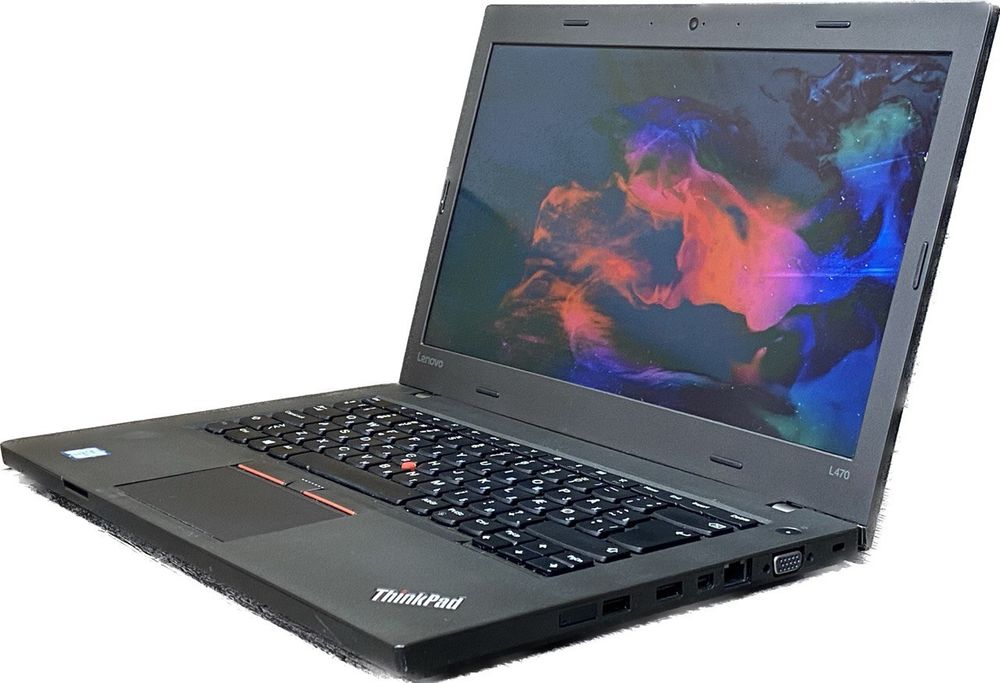 14" Уценённый ноутбук Lenovo Thinkpad L470 (1366x768, Intel Core i5-6300U, RAM 8ГБ, SSD 256ГБ, Intel HD Graphics 520, Win 10 Pro)