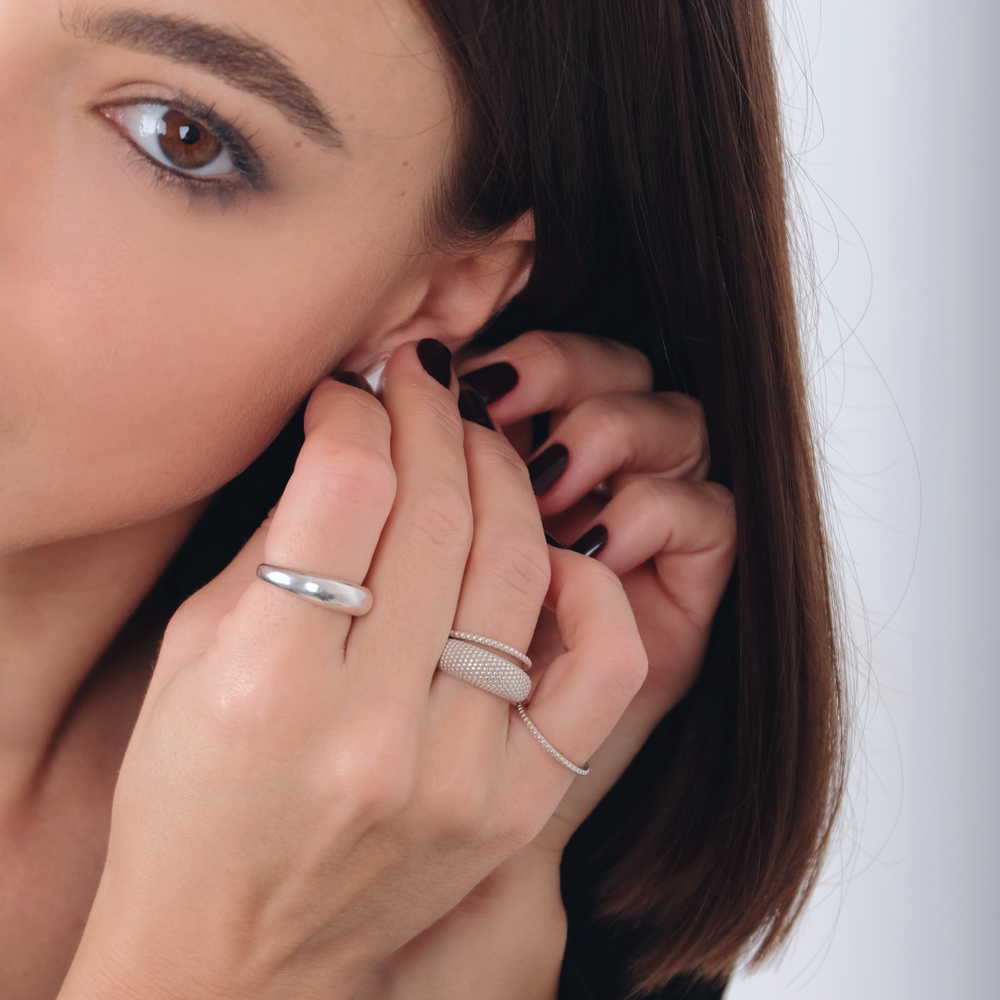 MOSSA Кольцо Dots Silver