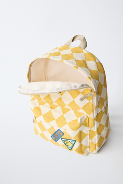 ZARA РЮКЗАК «СКЕЙТ», ЖЕЛТЫЙ