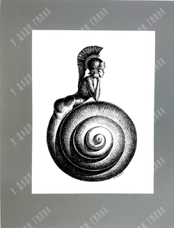 Пешков Р. В. Амазонка. Бумага, тушь, перо. 2005 г.