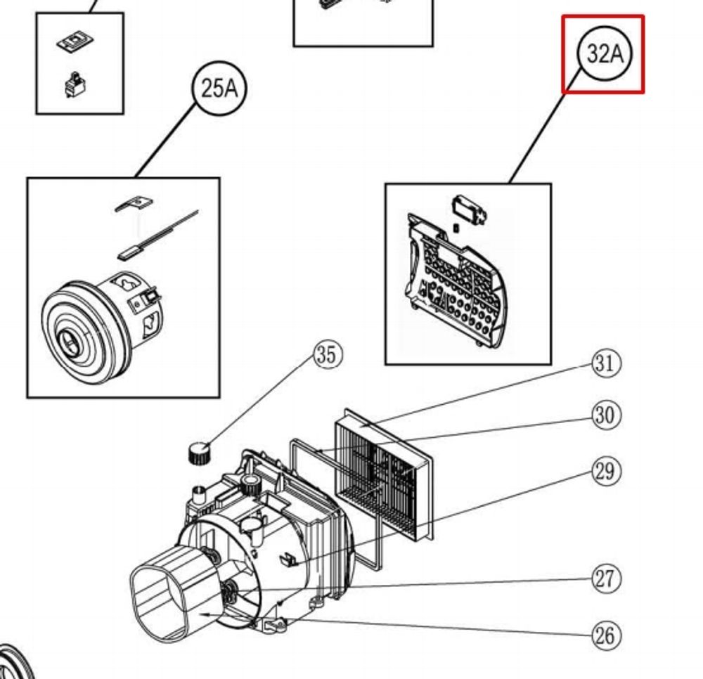 Крышка фильтра для пылесосов Электролюкс/Занусси (Electrolux, Zanussi, AEG) - 4055117875