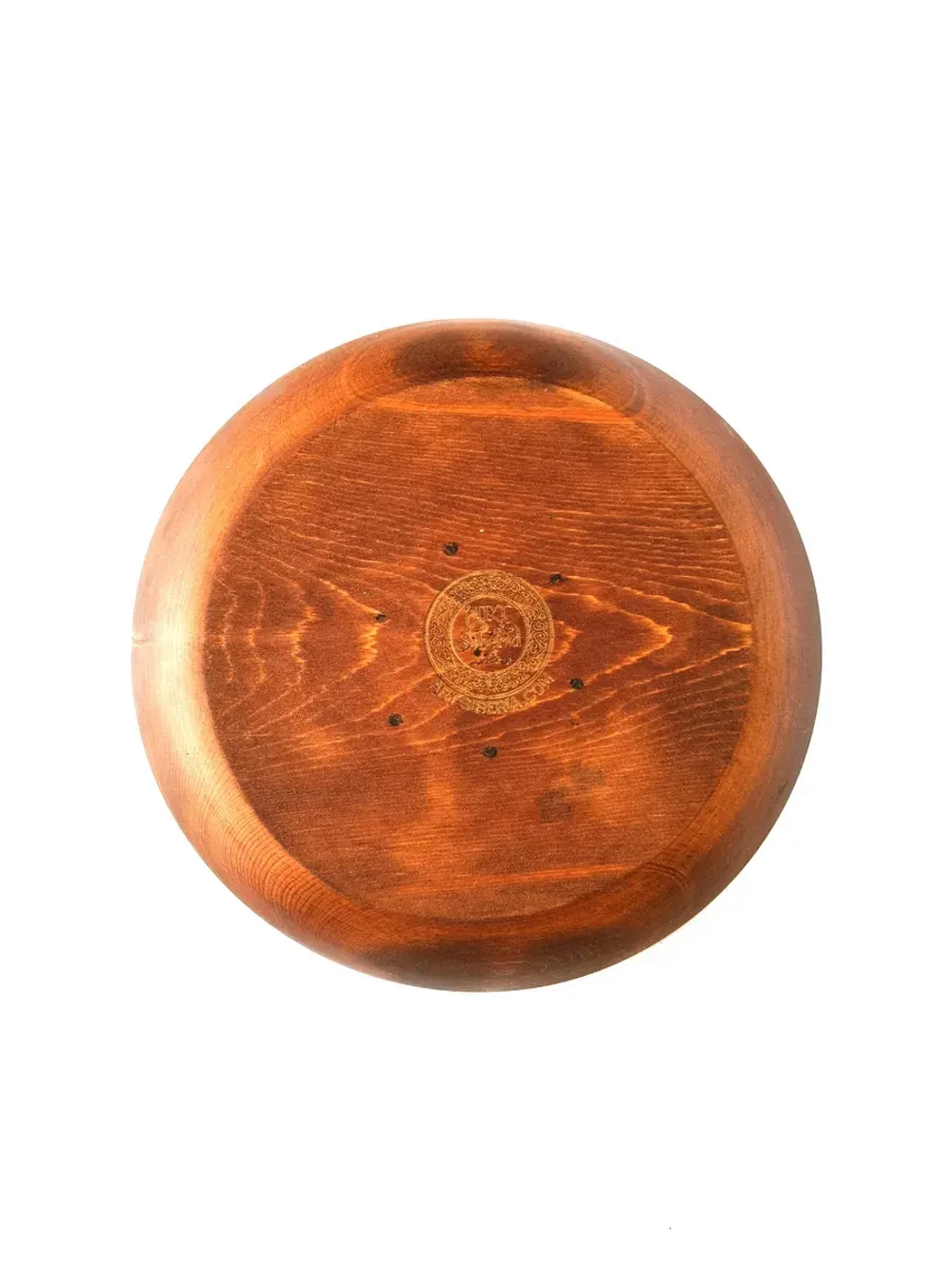 Деревянная сервировочная тарелка из кедра