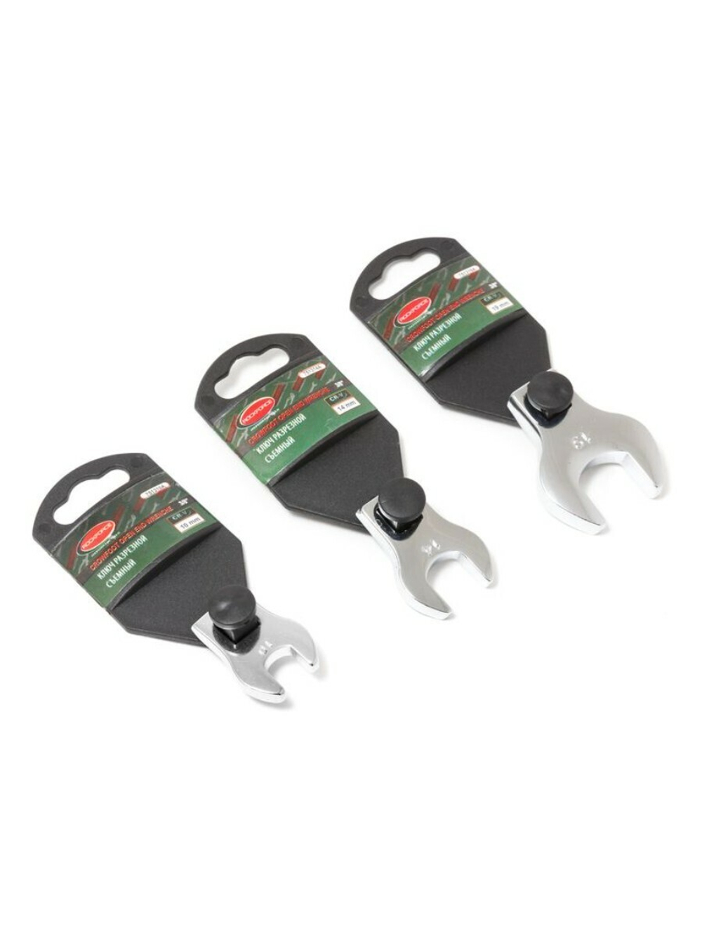 Ключ рожковый съемный 10мм, на пластиковом держателе RockForce##Rock FORCE RF-751310A