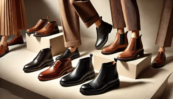 Полуботинки женские кожаные демисезонные