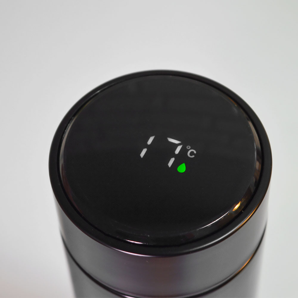 Термос-кружка 0,45л нерж с датчиком температуры SATOSHI