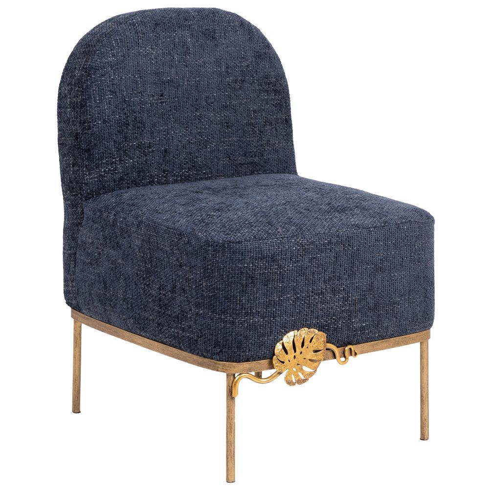 Кресло Monstera Deliciosa (Монстера) Темно-синий Амбер