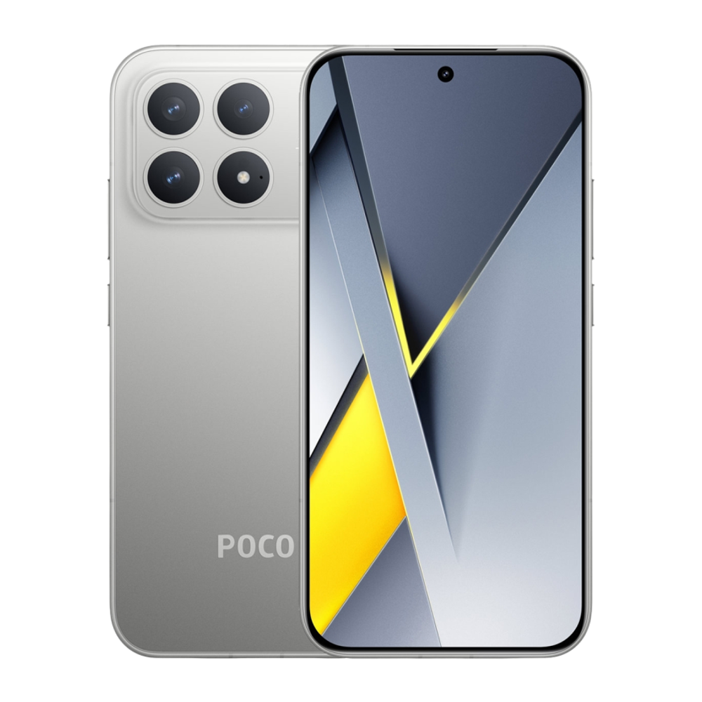 Смартфон Xiaomi POCO F8 Pro 12 ГБ + 512 ГБ («Серый титан» | Titanium Silver) (версия Global)