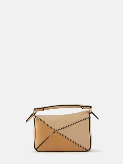 Сумка на плечо Loewe Puzzle Mini коричнево-бежевый