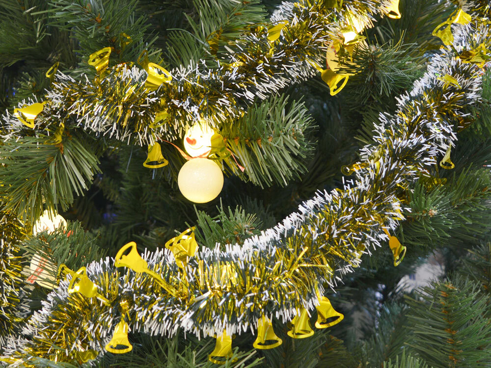 Мишура новогодняя 2м*6см "Колокольчик" микс цветов