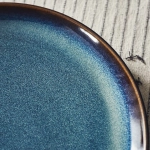 Тарелка IKEA GLADELIG (ГЛАДЕЛИГ), Синий, 25 см