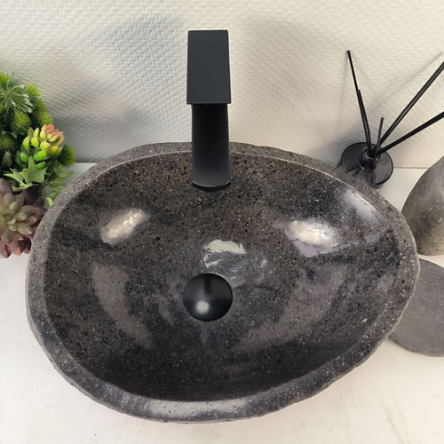 Раковина из речного камня RS-65256 45*32*16 0856