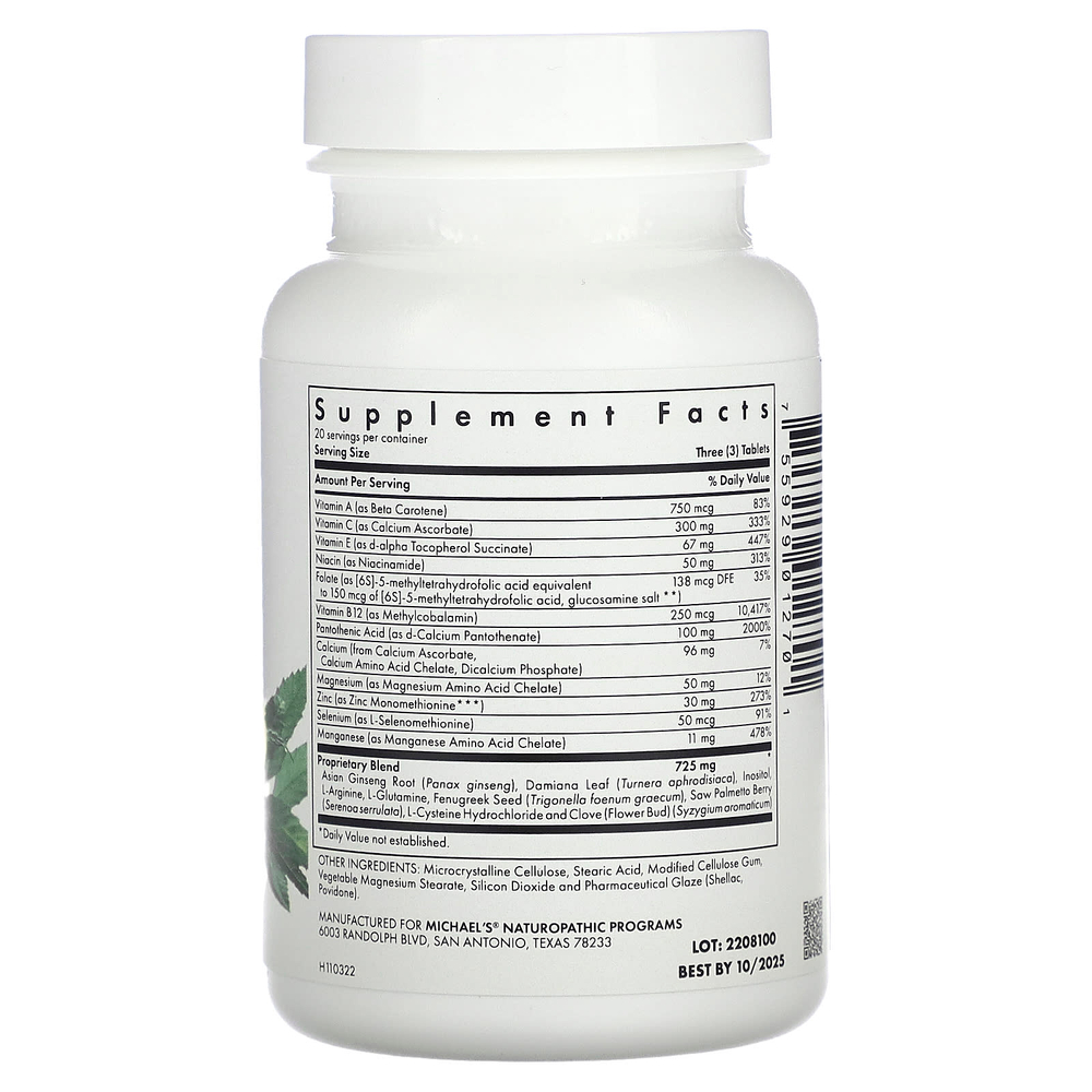 Michael's Health, Мужской репродуктивный фактор, 60 вегетарианских таблеток