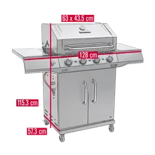 Газовый гриль Char-Broil Performance Core 4B, 4 горелки, чёрный