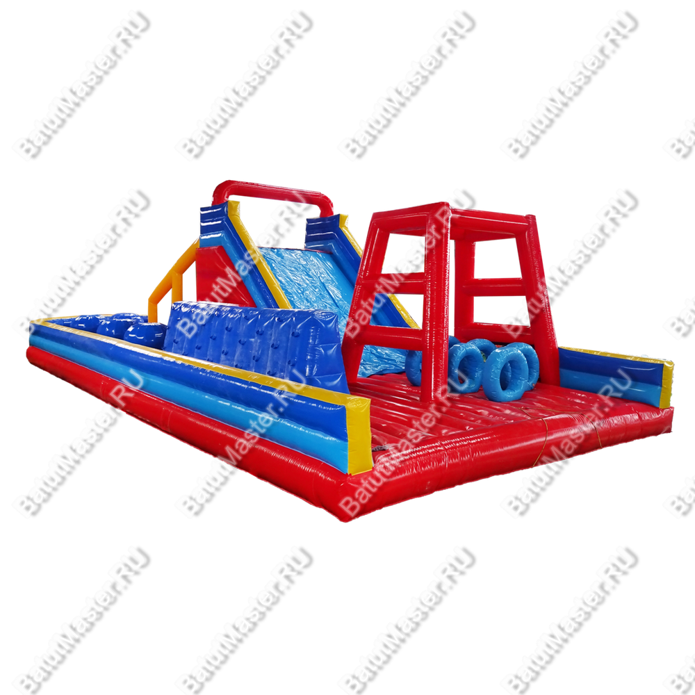 Надувная полоса препятствий "Универсальная", 19,5*7,5*5 м