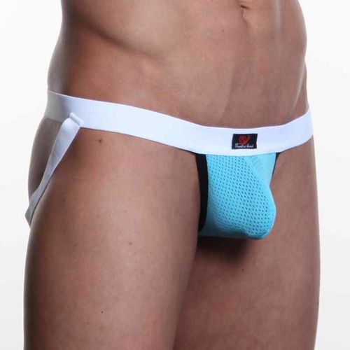 Мужские трусы джоки WangJiang бирюзовые WG00101