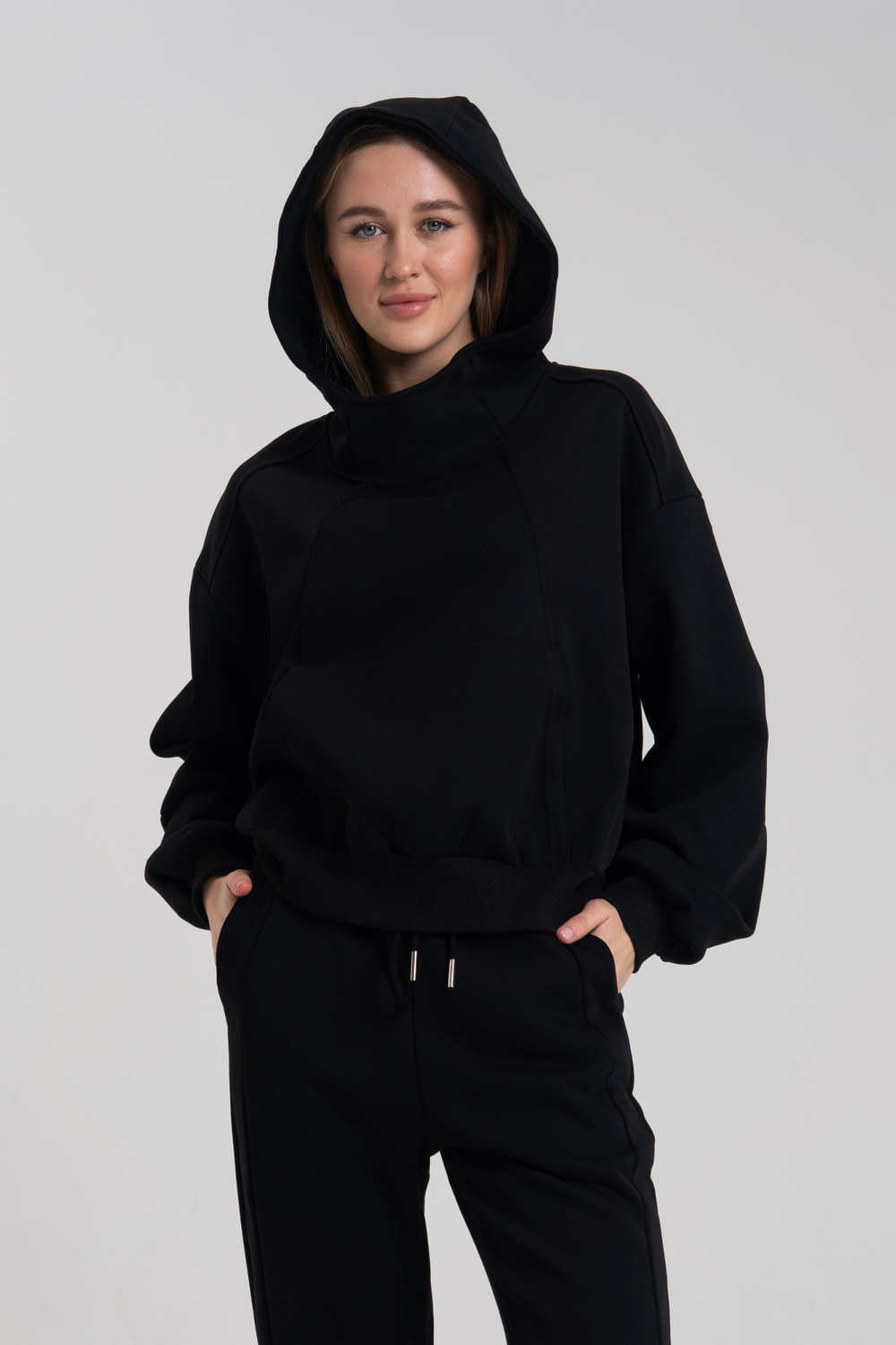 Костюм худи + брюки клёш