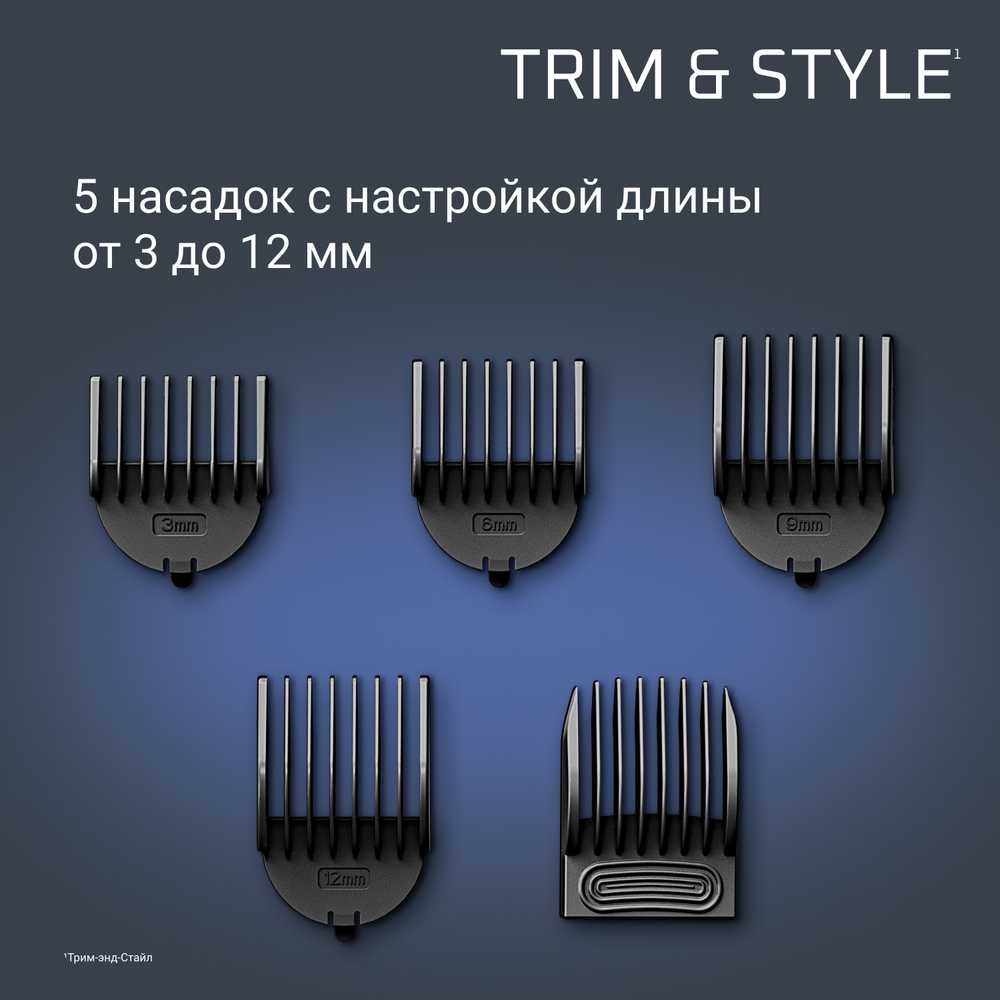 Мультитриммер Rowenta TRIM & STYLE 9в1 TN9155F1