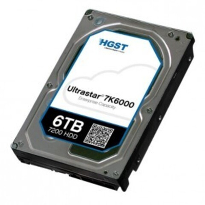 Жесткий диск HDD 6.0Tb HGST, SATA-III, 128Mb, 7200rpm, Ultrastar 7K6000 (HUS726060ALE610)