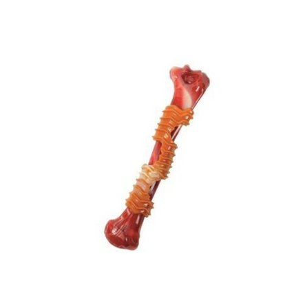 Игрушка для собак MPets Карнивор кость, вкус бекона, красная 25.4 x 5.5 x 4.8 см