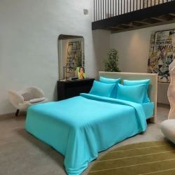 Постельное белье 1.5 спальное Mollen светло-бирюзовое