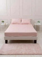 YERRNA простыня 180*200см на резинке розовый